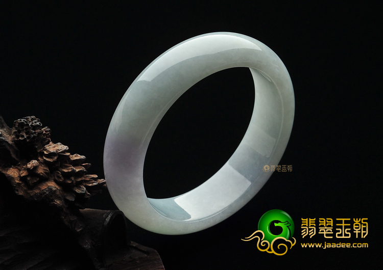 糯冰种晴水略带紫罗兰手镯(57.6mm)