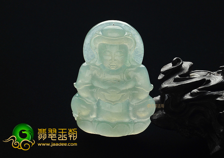 冰种晴水观音挂件