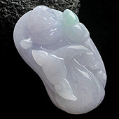 糯冰种春带彩缅甸翡翠A货玉佛挂件