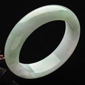 糯冰种晴水缅甸翡翠A货手镯(57.6mm)
