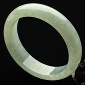 冰种晴水缅甸翡翠A货手镯(57.9mm)