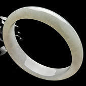 糯冰种晴水缅甸翡翠A货贵妃镯(56.2mm-50.8mm)