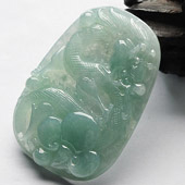糯冰种晴水龙挂件