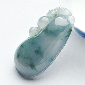 冰种飘花福瓜挂件