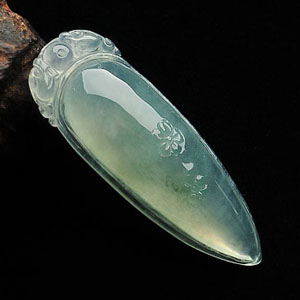 冰种晴水福瓜挂件