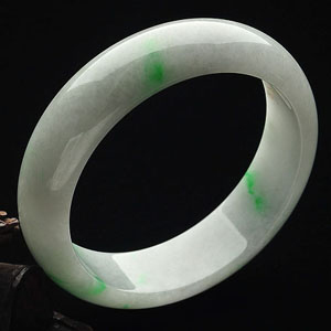 糯冰种飘翠手镯(58.4mm)