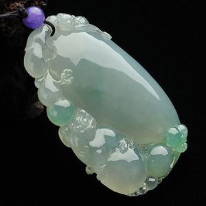 冰种晴水福瓜挂件