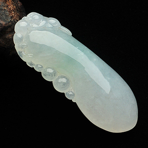 糯冰种晴水福瓜挂件