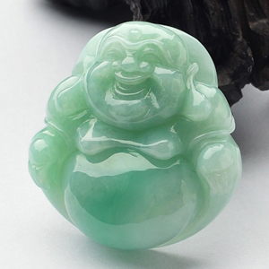 糯冰种晴水玉佛挂件