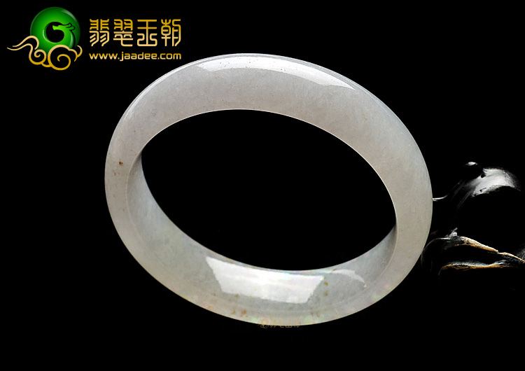 糯冰种略飘花手镯(58.8mm)