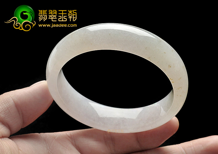 糯冰种略飘花手镯(58.8mm)