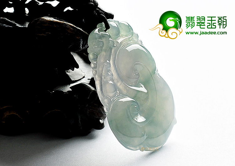 冰种飘花如意挂件