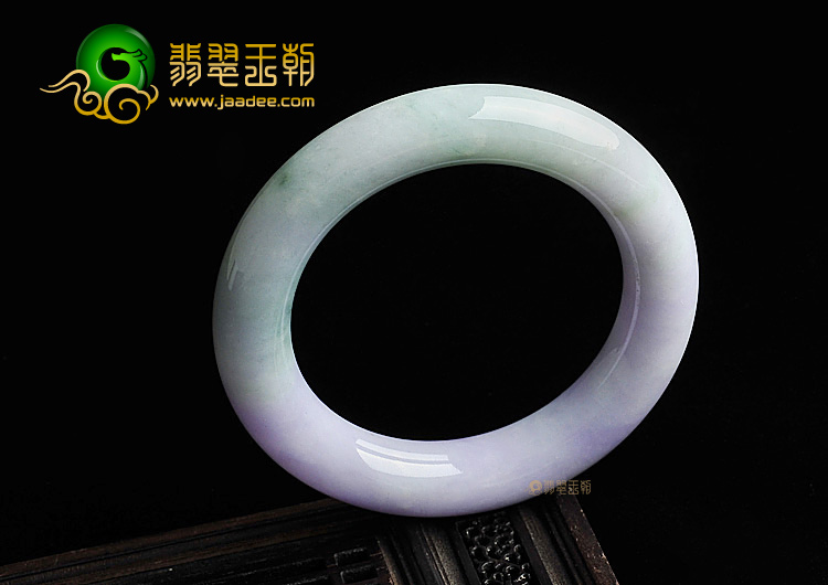 糯冰种晴水紫罗兰圆条手镯(55.1mm)