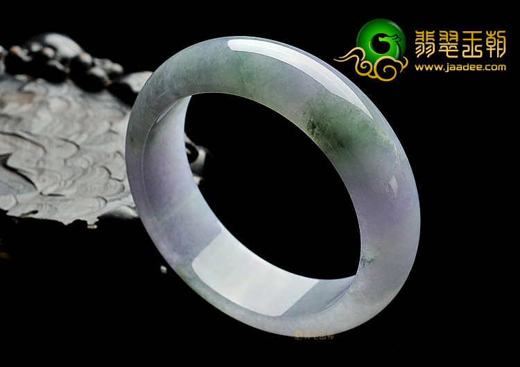糯冰种晴水紫罗兰手镯(55.5mm)