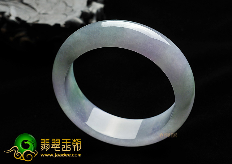 糯冰种晴水紫罗兰手镯(55.5mm)