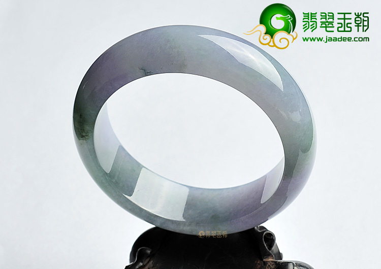 糯冰种晴水紫罗兰手镯(55.5mm)