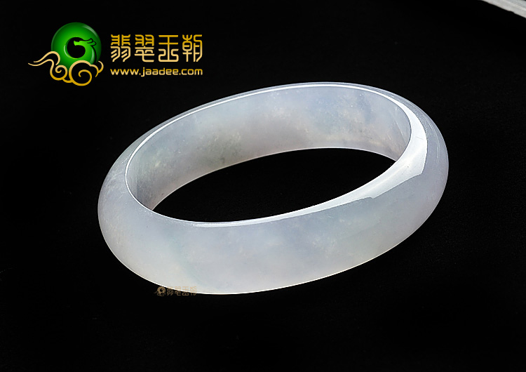 冰种淡紫罗兰贵妃镯(57.8mm-50.5mm)