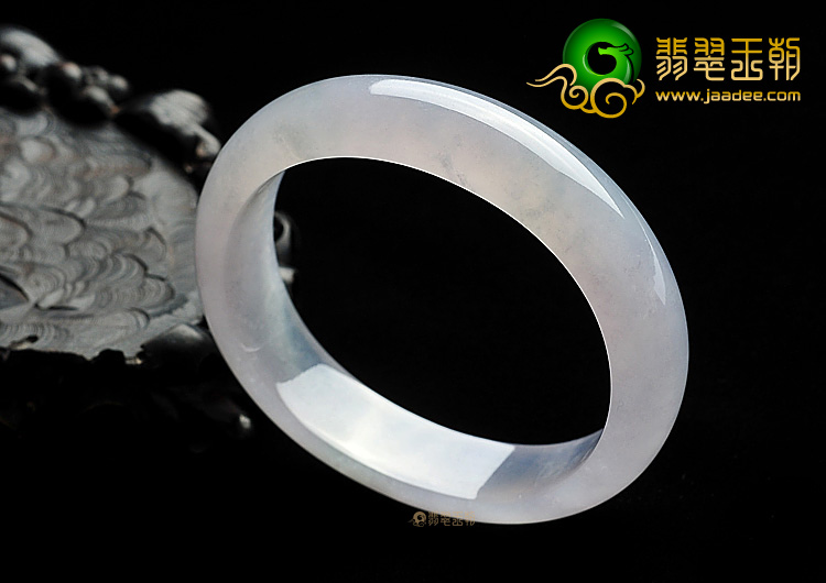 冰种淡紫罗兰贵妃镯(57.8mm-50.5mm)