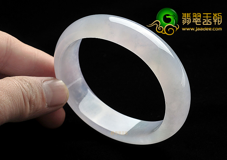 冰种淡紫罗兰贵妃镯(57.8mm-50.5mm)