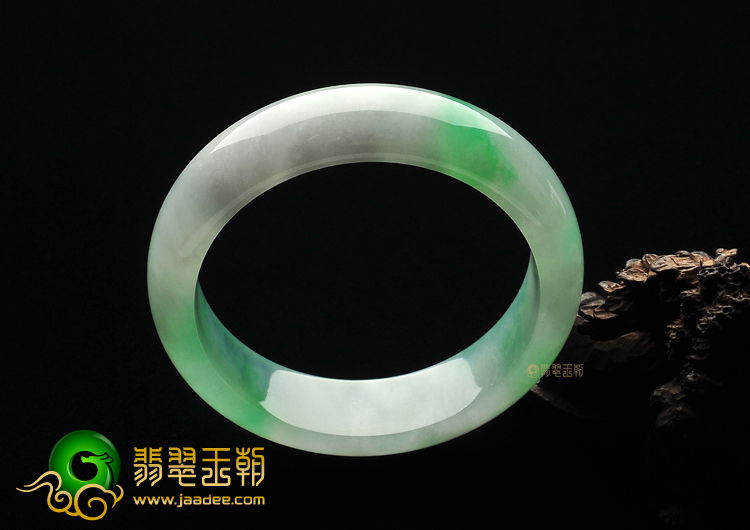 (超值推荐)冰种飘翠手镯(56.1mm)