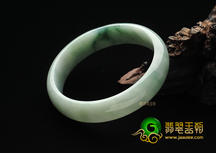 糯冰种飘花手镯(56.8mm)