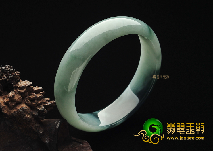 糯冰种飘花手镯(56.8mm)