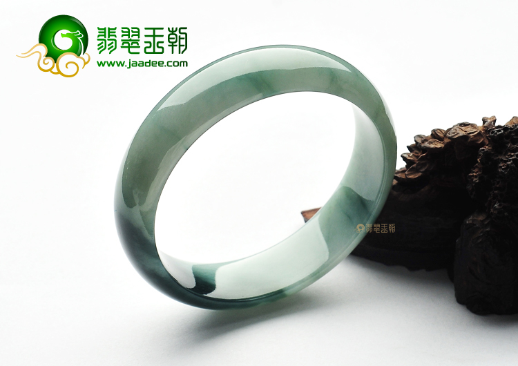 糯冰种飘花手镯(56.8mm)