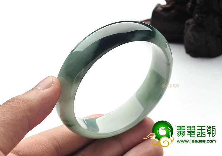 糯冰种飘花手镯(56.8mm)