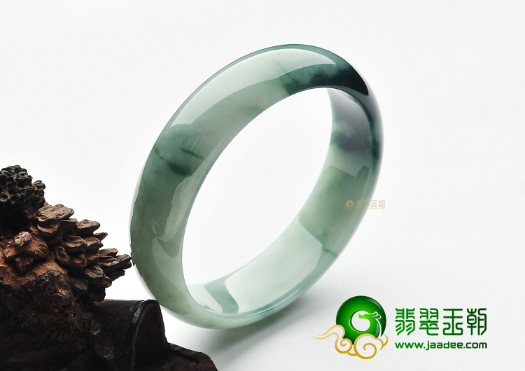 糯冰种飘花手镯(56.8mm)