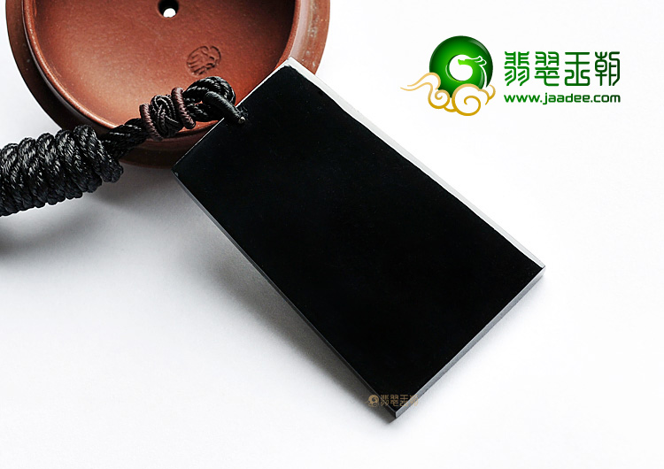(超值推荐)玻璃种墨翠站观音挂件