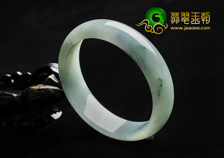 糯冰种飘花略带紫罗兰手镯(61.2mm)