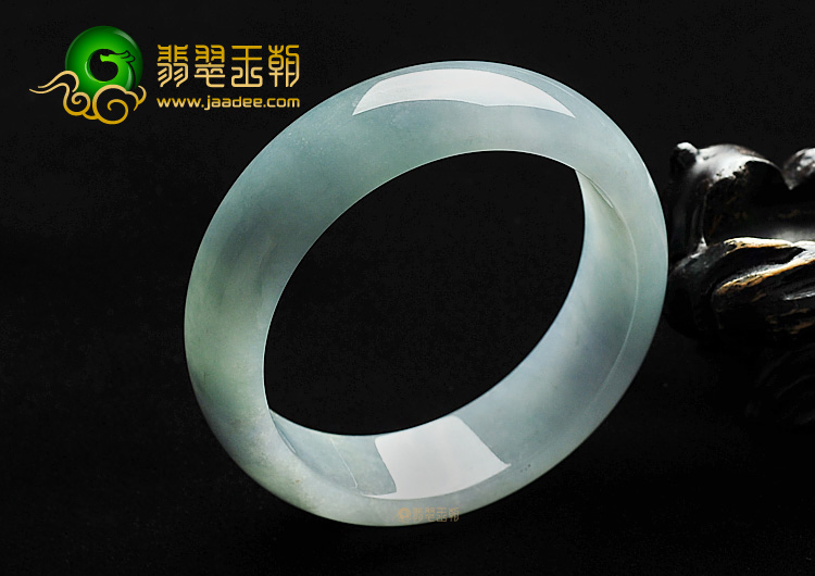 糯冰种晴水略带紫罗兰手镯(56.8mm)