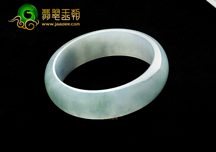 糯冰种晴水略带紫罗兰手镯(56.8mm)