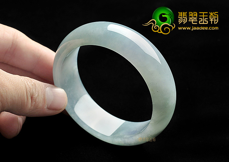 糯冰种晴水略带紫罗兰手镯(56.8mm)