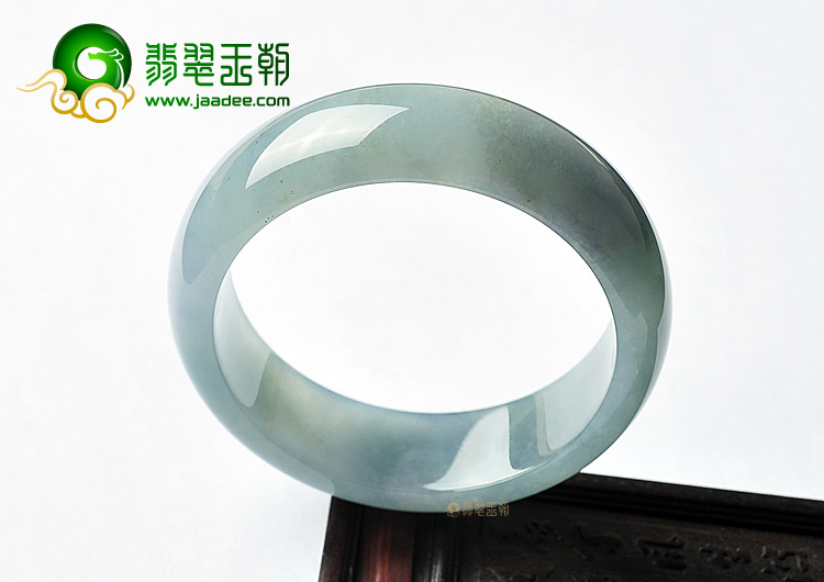 糯冰种晴水略带紫罗兰手镯(56.8mm)