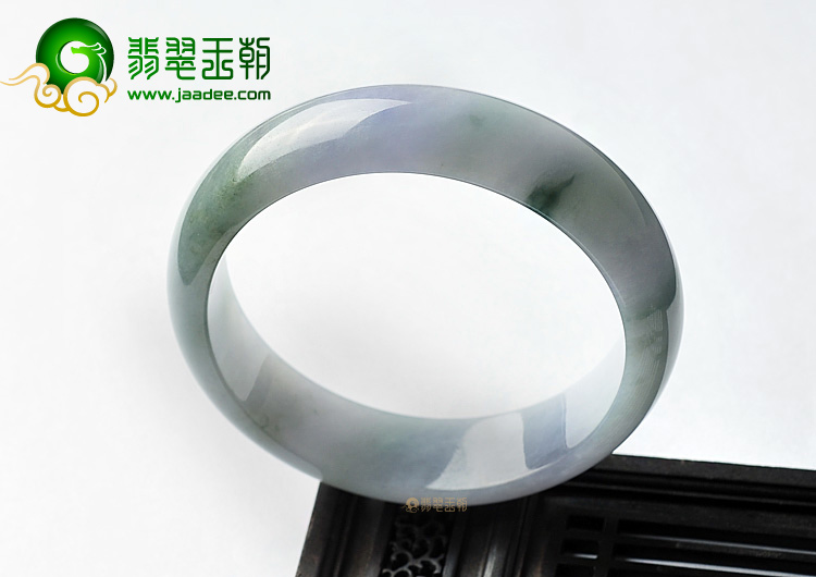 糯冰种紫罗兰飘花手镯(57.1mm)