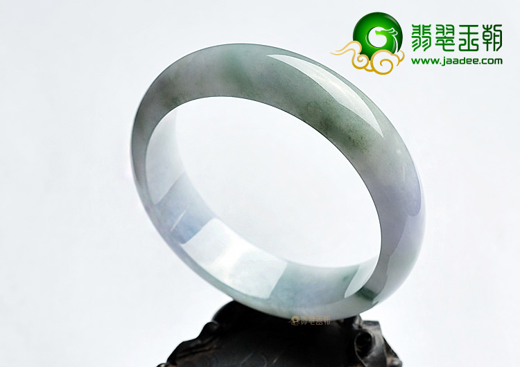 糯冰种紫罗兰飘花手镯(57.1mm)