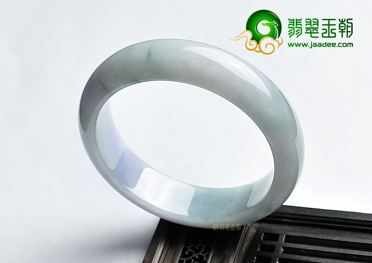 糯冰种紫罗兰飘花手镯(58mm)