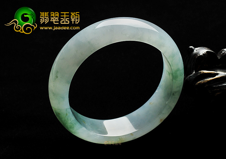 冰种飘花略带黄翡手镯(59.2mm)