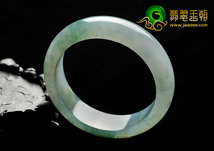 冰种飘花略带黄翡手镯(59.2mm)