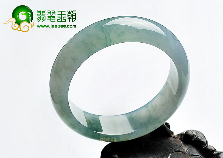 冰种飘花略带黄翡手镯(59.2mm)