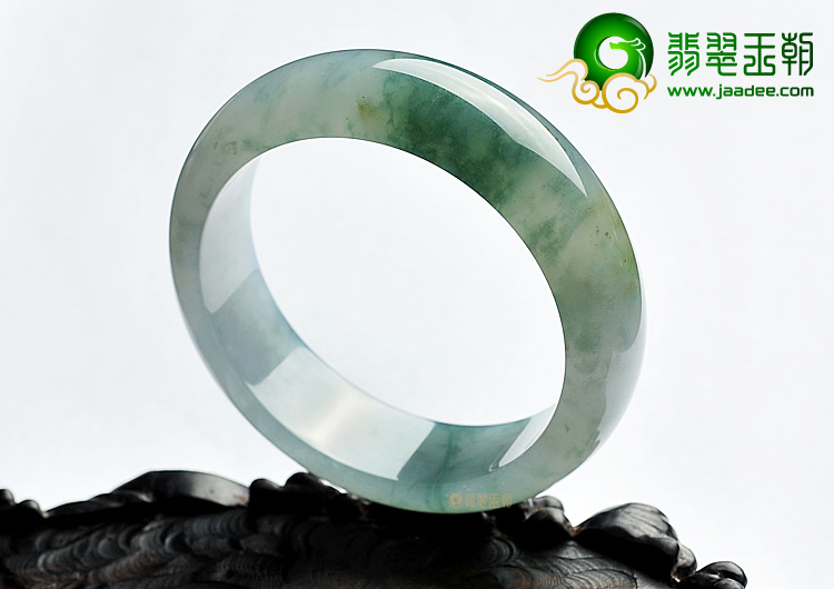 冰种飘花略带黄翡手镯(59.2mm)