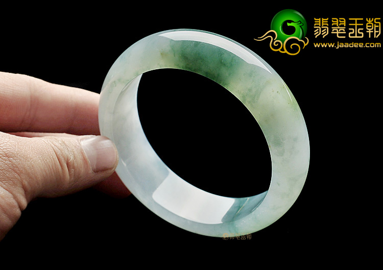冰种飘花略带黄翡手镯(59.2mm)