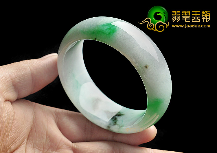 糯冰种飘翠手镯(55.1mm)