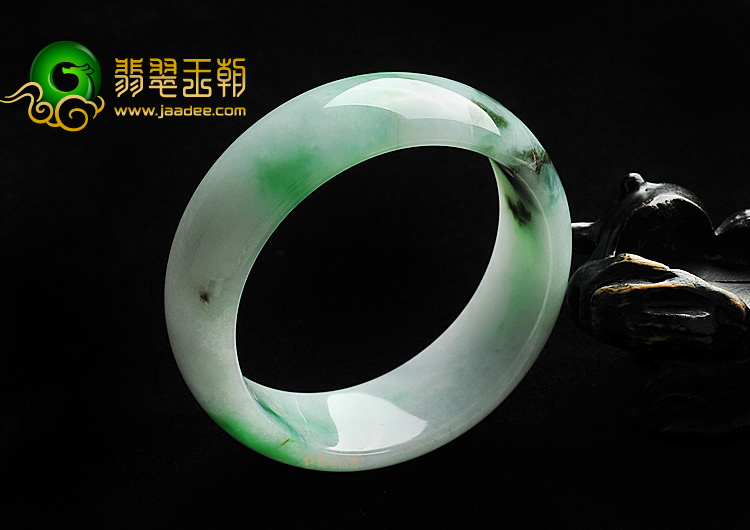 糯冰种飘翠手镯(55.1mm)