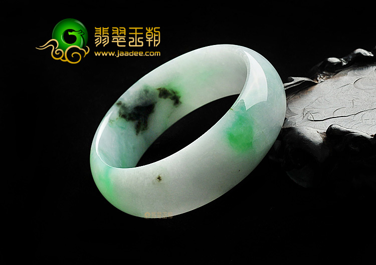 糯冰种飘翠手镯(55.1mm)