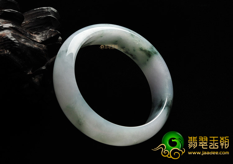 糯冰种飘花手镯(56.7mm)