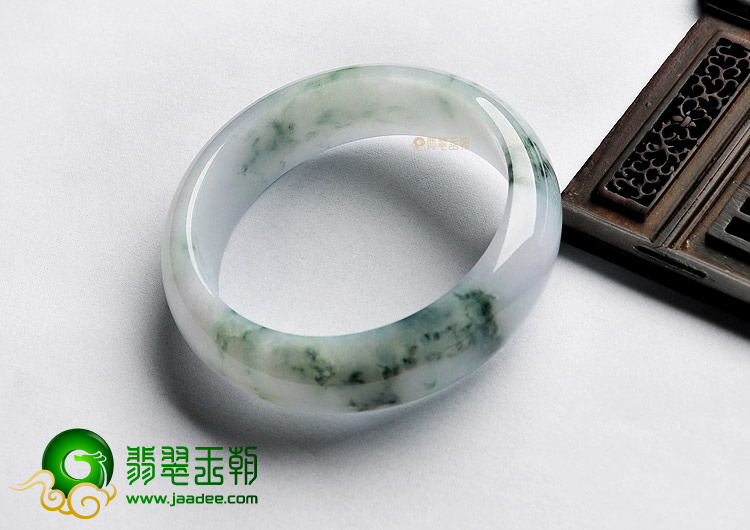 糯冰种飘花手镯(56.7mm)