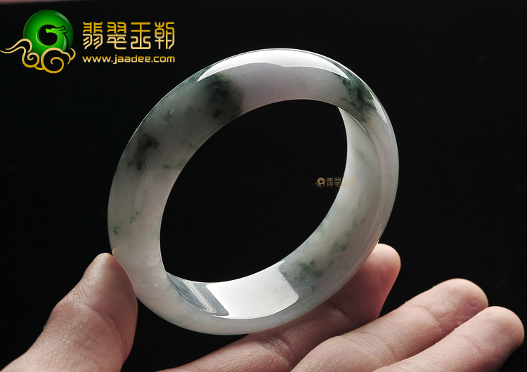 糯冰种飘花手镯(56.7mm)