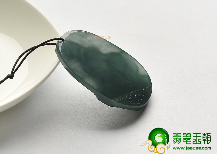 冰种蓝水观音挂件